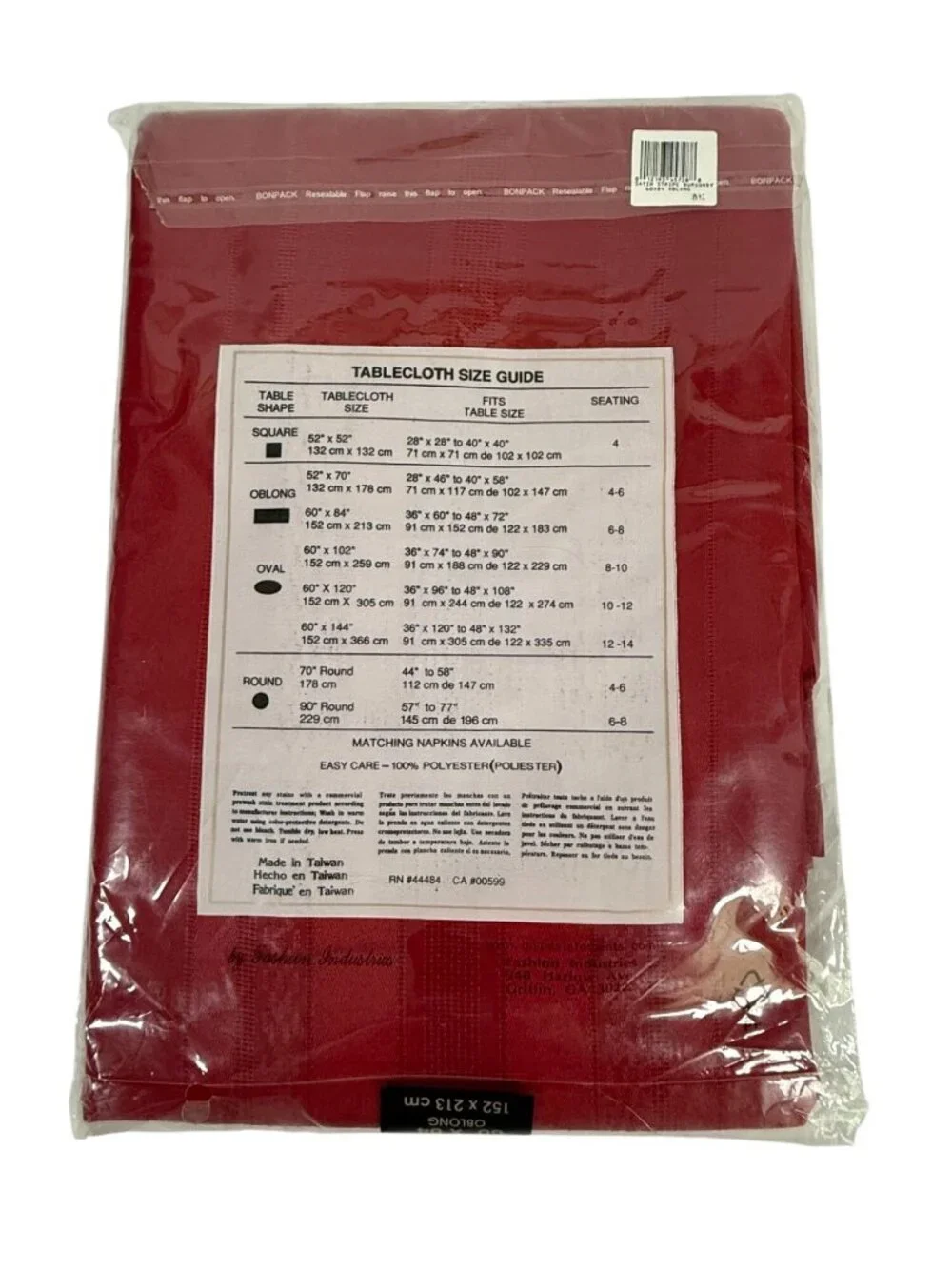 Monticello Satin Stripe Tablecloth Oblong 60